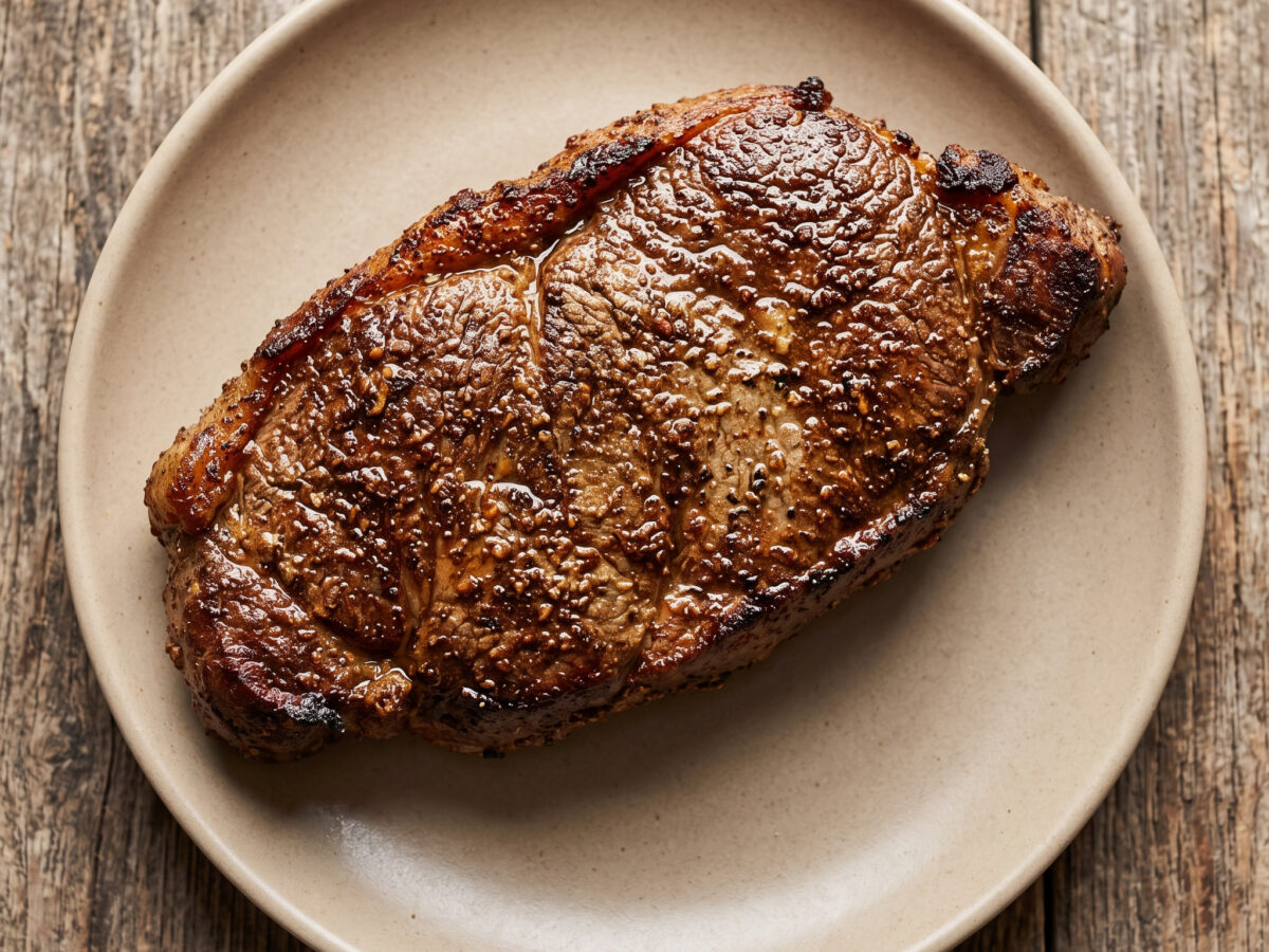 Ägyptisch gewürztes Rumpsteak vom Holzkohlegrill