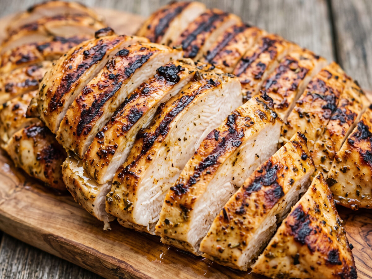 Ägyptische Hähnchenbrust vom Holzkohlegrill