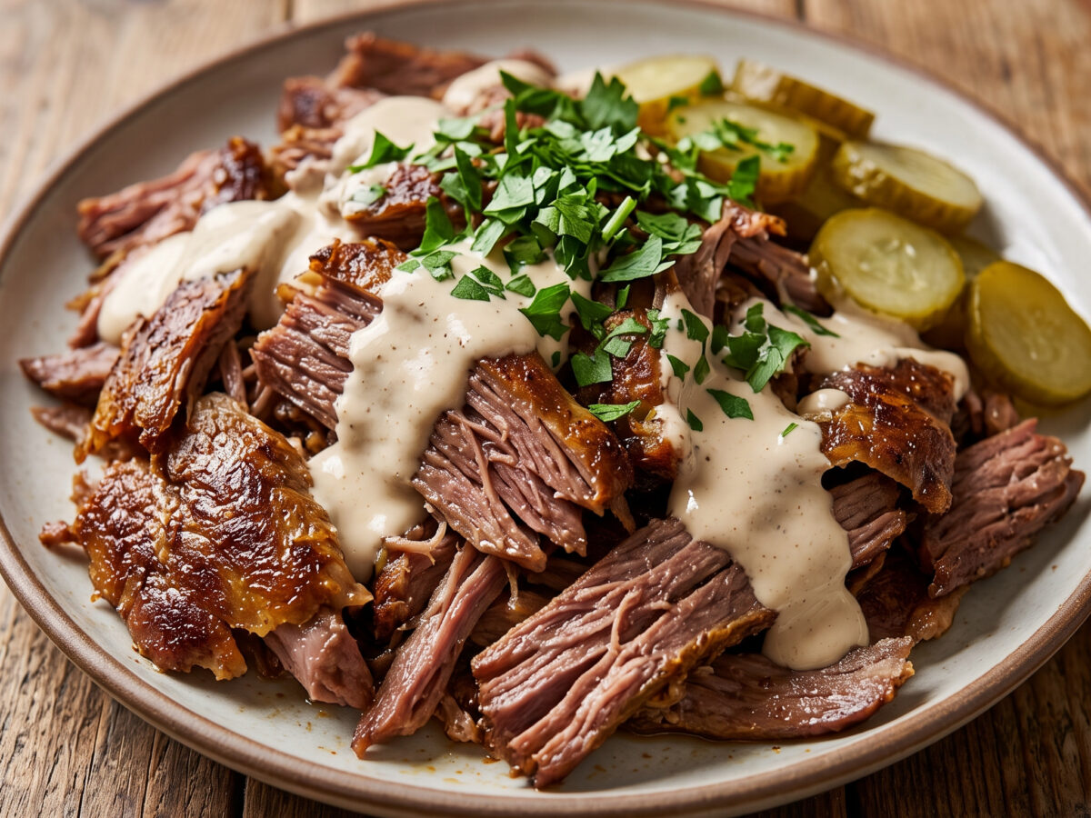 Ägyptische Rindfleisch-Schawarma vom Drehspieß