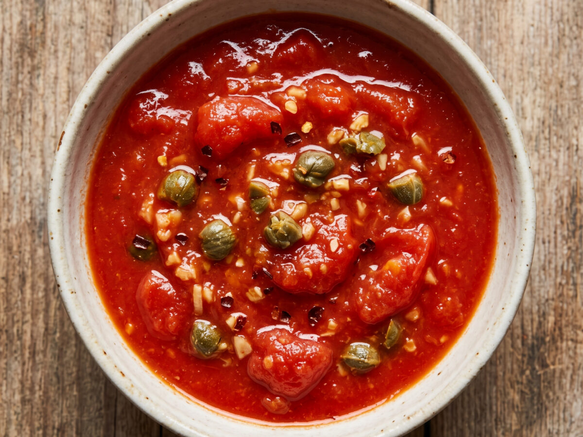 Aggiadda tabarchina – säuerliche Sauce zu Grillfisch