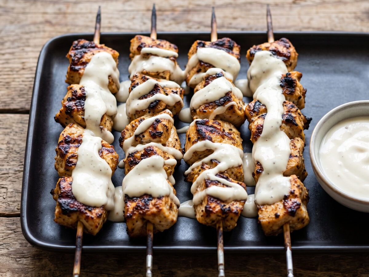 Alabama-White-Sauce-Hähnchenspieße vom Grill