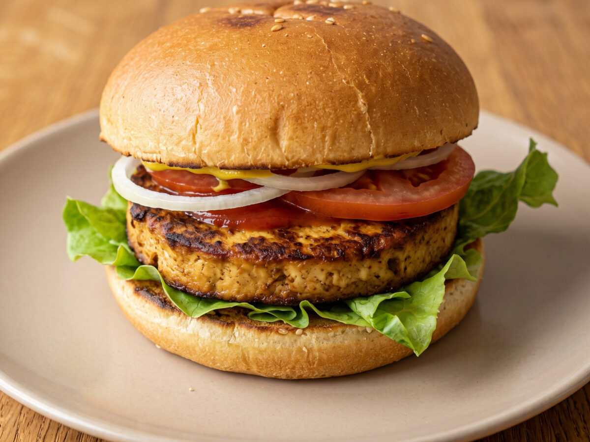 All-American Tofu-Burger vom Grill