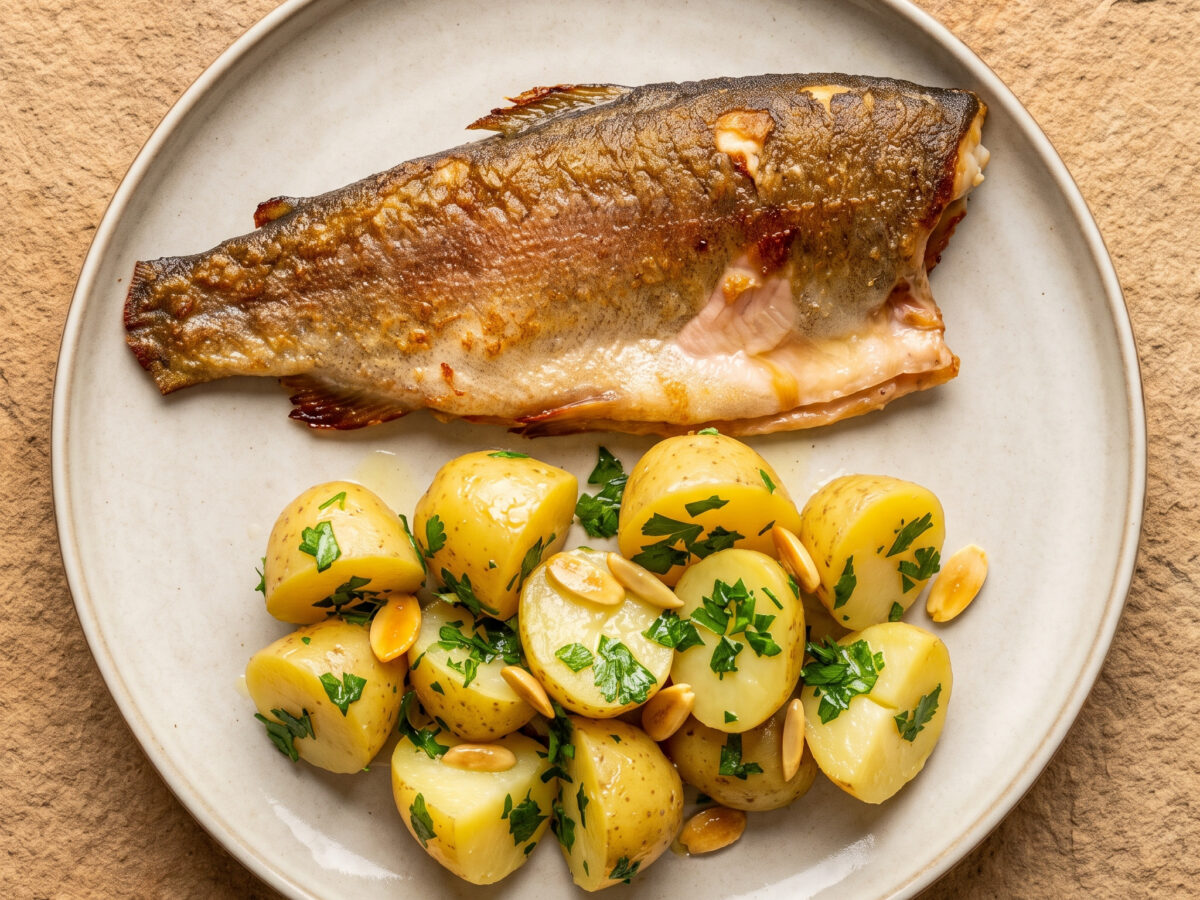 Allgäuer Forellenfilets mit Petersilienkartoffeln