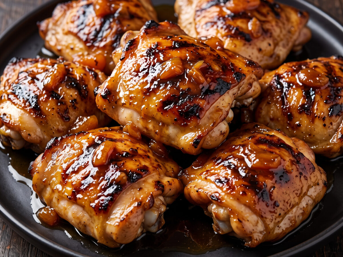 Aprikosen-Balsamico-Grillhähnchen
