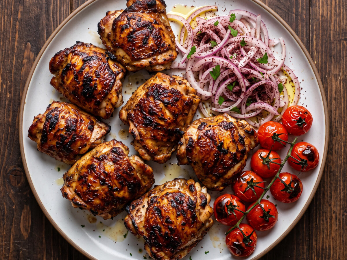 Armenisches Grillhähnchen mit Sumachzwiebeln