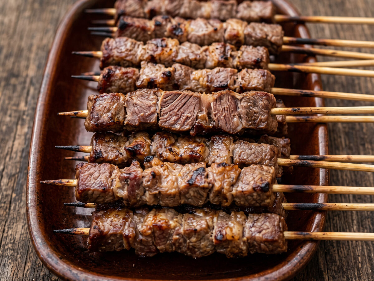 Arrosticini di agnello: kleine Lammspieße aus den Abruzzen