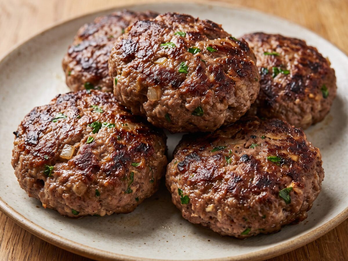 Australische Rinder-Rissoles vom Grill