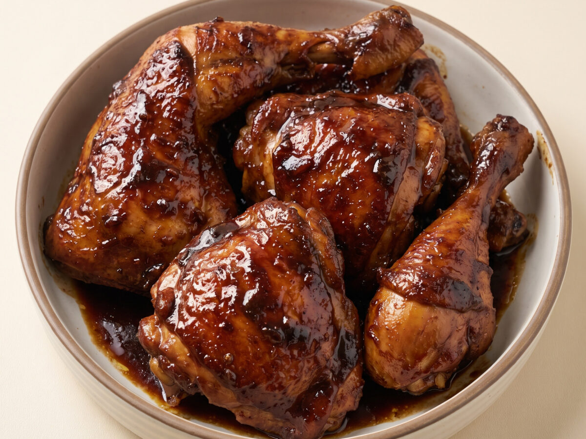 Ayam Bakar Kecap über Holzkohlenglut