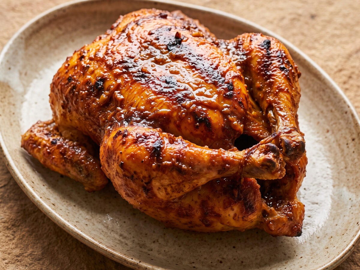Ayam Golek am Drehspieß