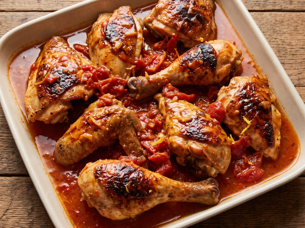 Baltimore-Hähnchen mit Tomaten-Zitronen-Marinade
