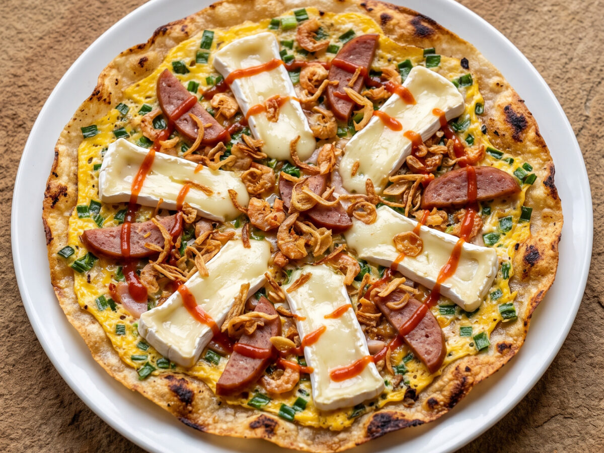 Bánh tráng nướng phô mai mit Camembert