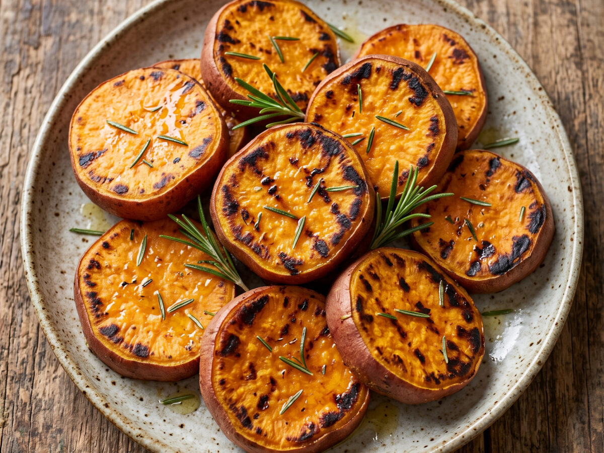 Batata-doce grelhada mit Rosmarin