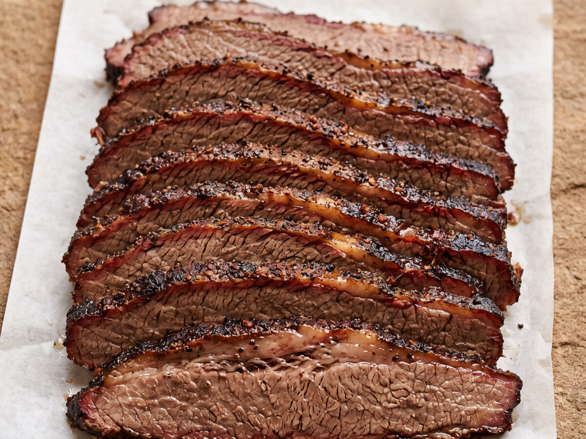 Beef Brisket Swiss Style aus dem Smoker
