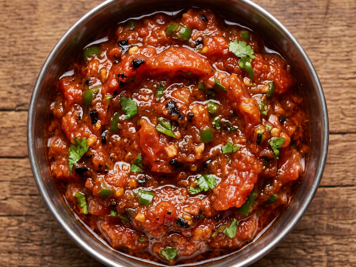 Bhune Tamatar Ki Chutney vom Grill
