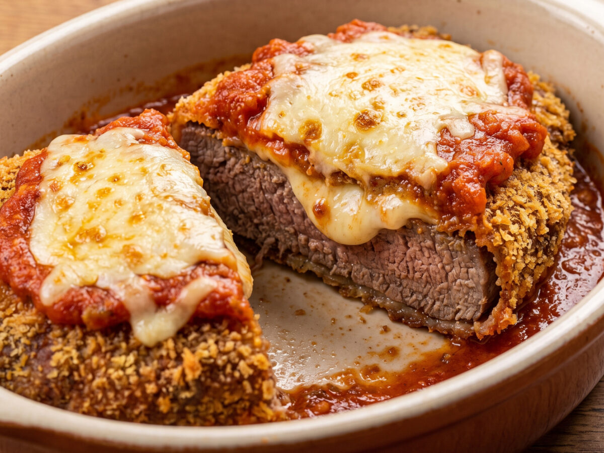 Bife à parmegiana vom Grill