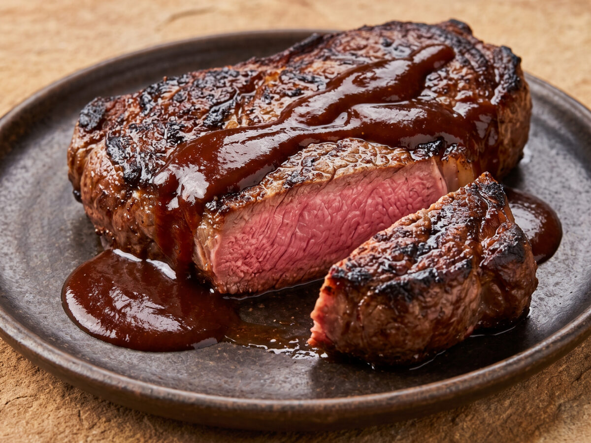 Bife angosto mit Barbecuesauce