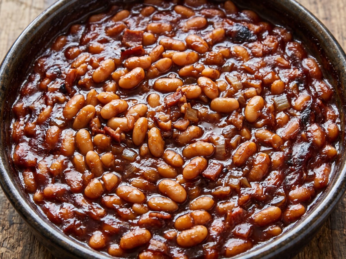 Bourbon-Bohnen mit BBQ-Tiefe