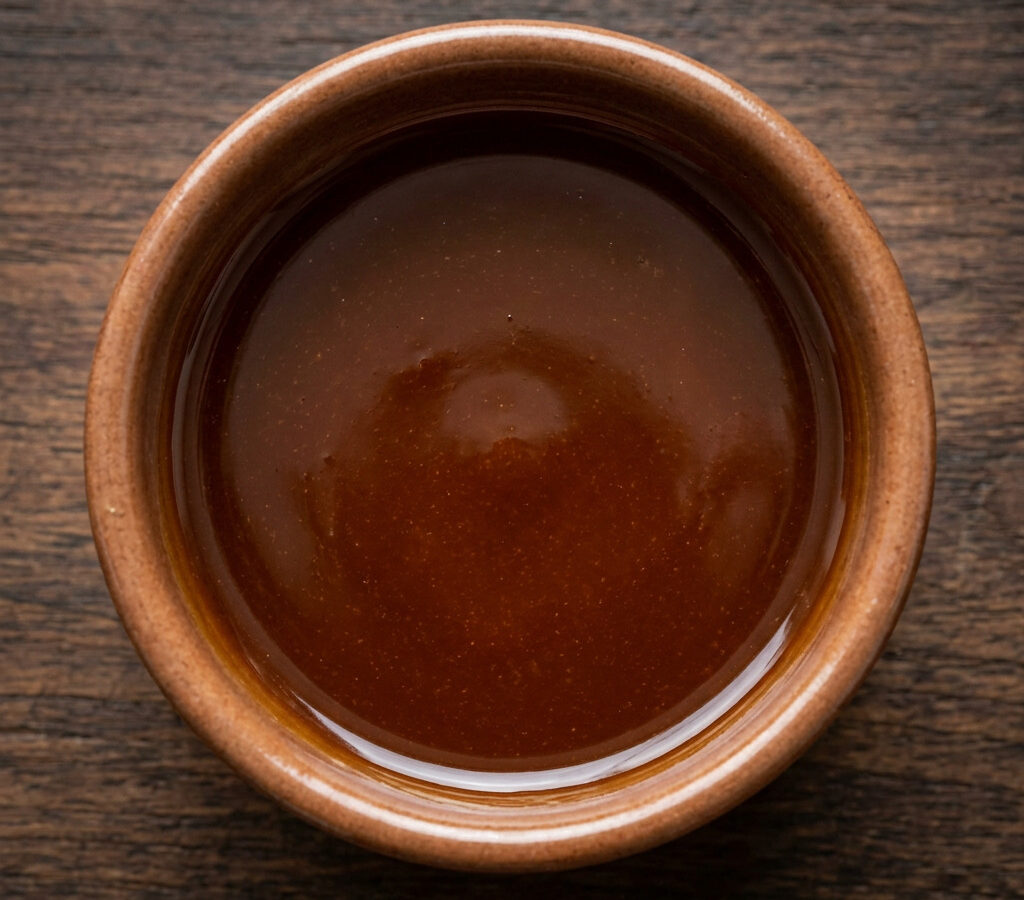 Bourbon-Zuckerrohrsirup-Glasur
