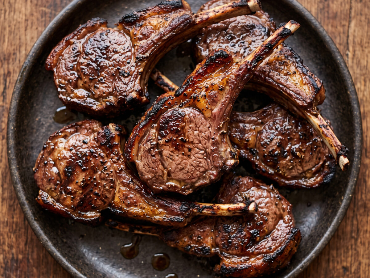 Braaied Lamb Chops: Lammkoteletts vom Braai