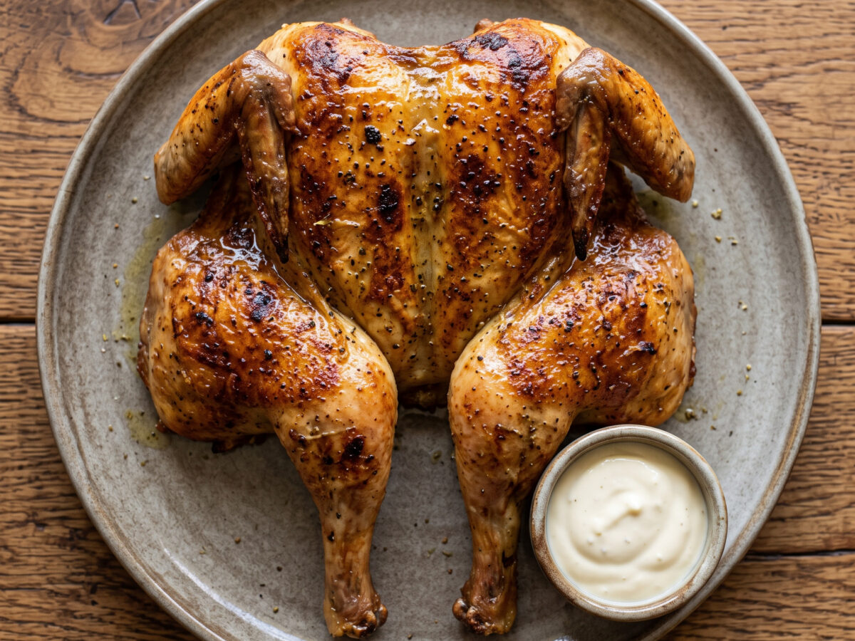 Brick Chicken mit Lemon Myrtle