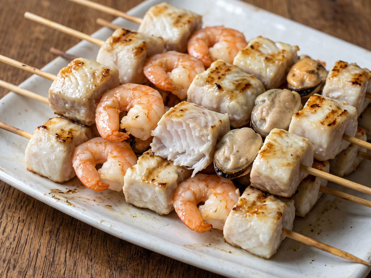 Brochette de pescado aus Uruguay