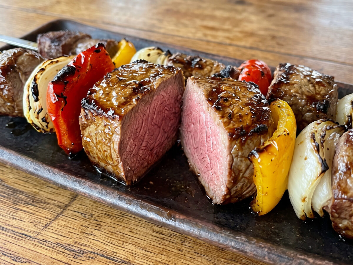 Brochettes de lomo vom Grill