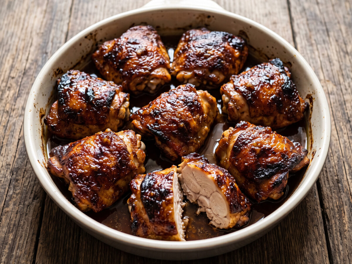 Brown-Sugar-Hickory-Hähnchenoberkeulen