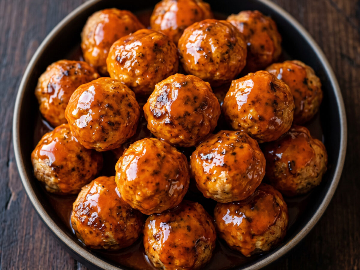 Buffalo Chicken Meatballs vom Grill