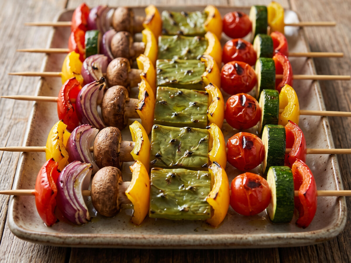 Buntes Gemüse direkt vom mexikanischen Grill