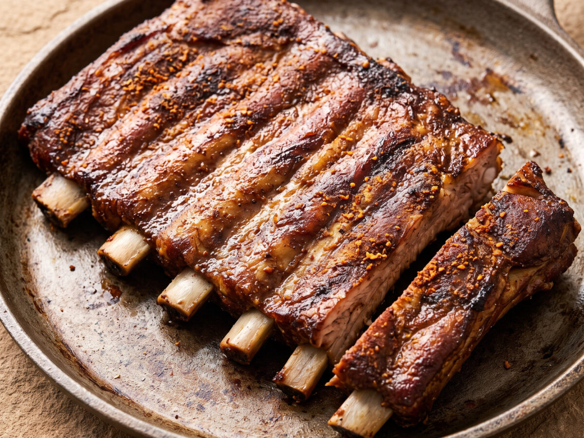 Cajun-Schweine-Spareribs vom Grill