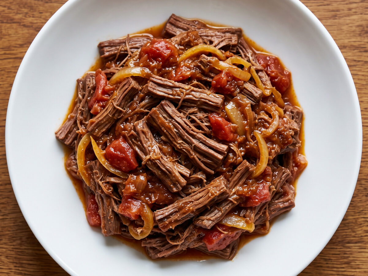 Carne desmechada mit Hogao vom Grill