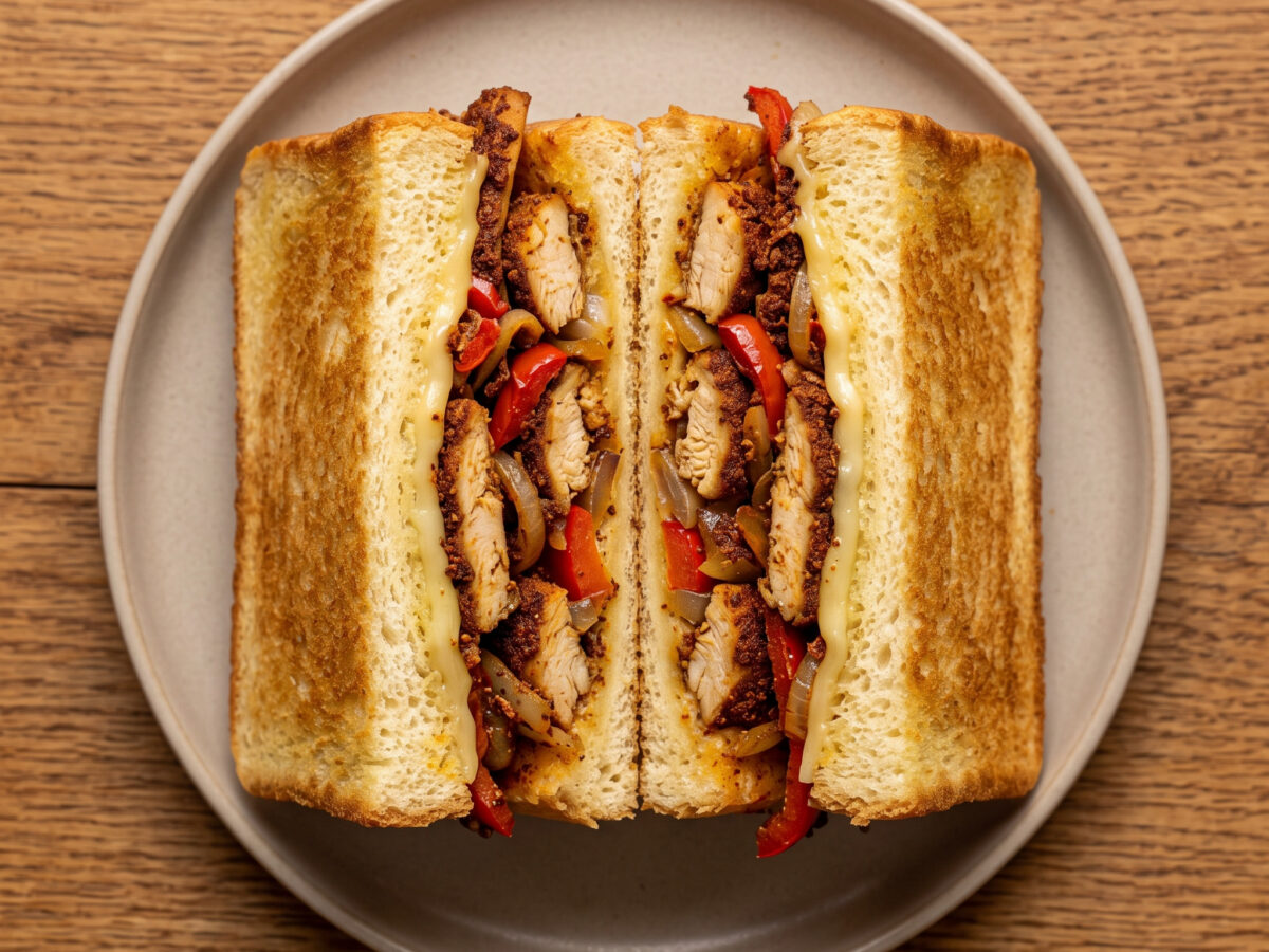 Chicken-Suya-Sandwich vom Grill
