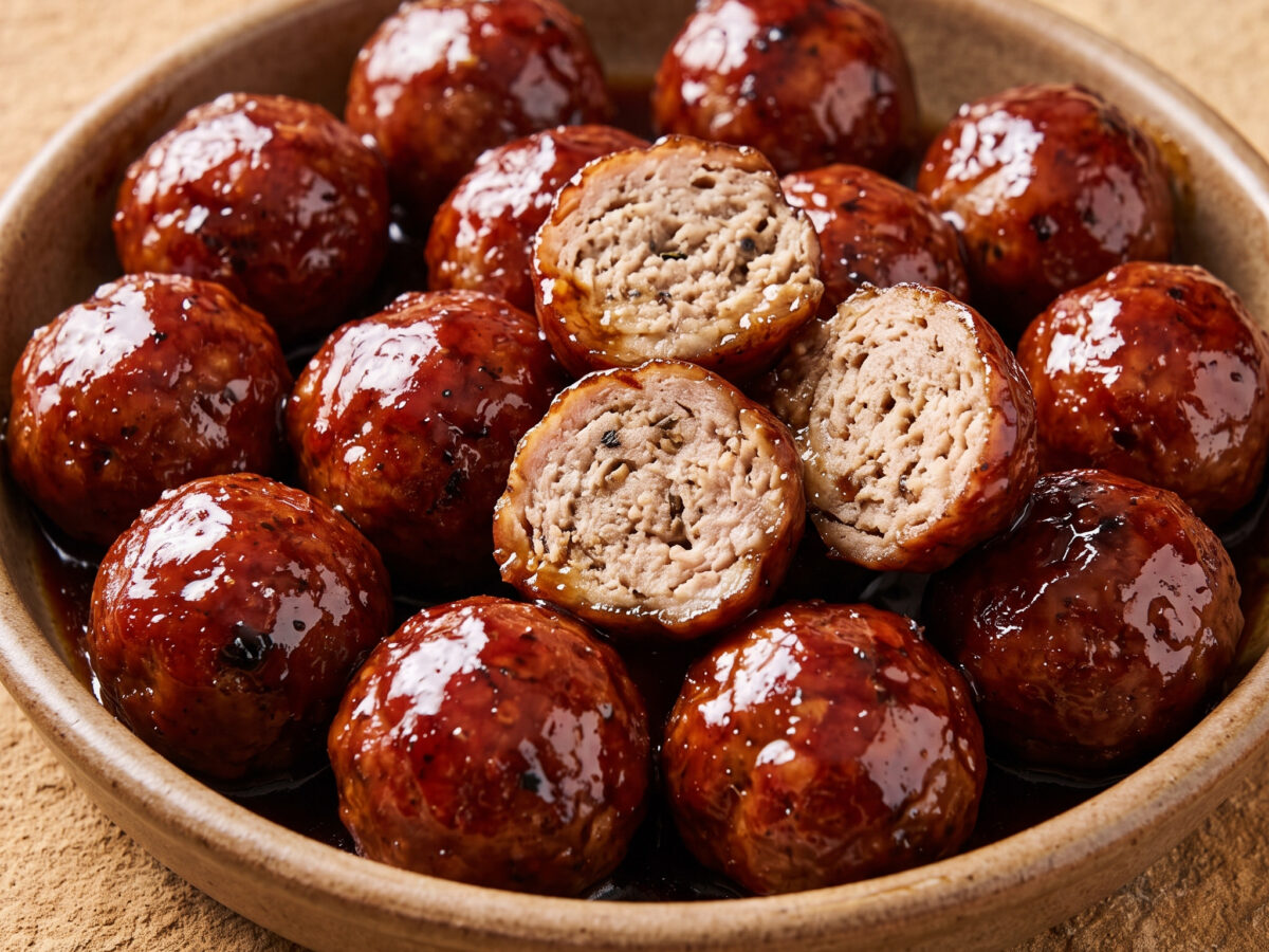 BBQ-Schweinebällchen aus China vom Grill