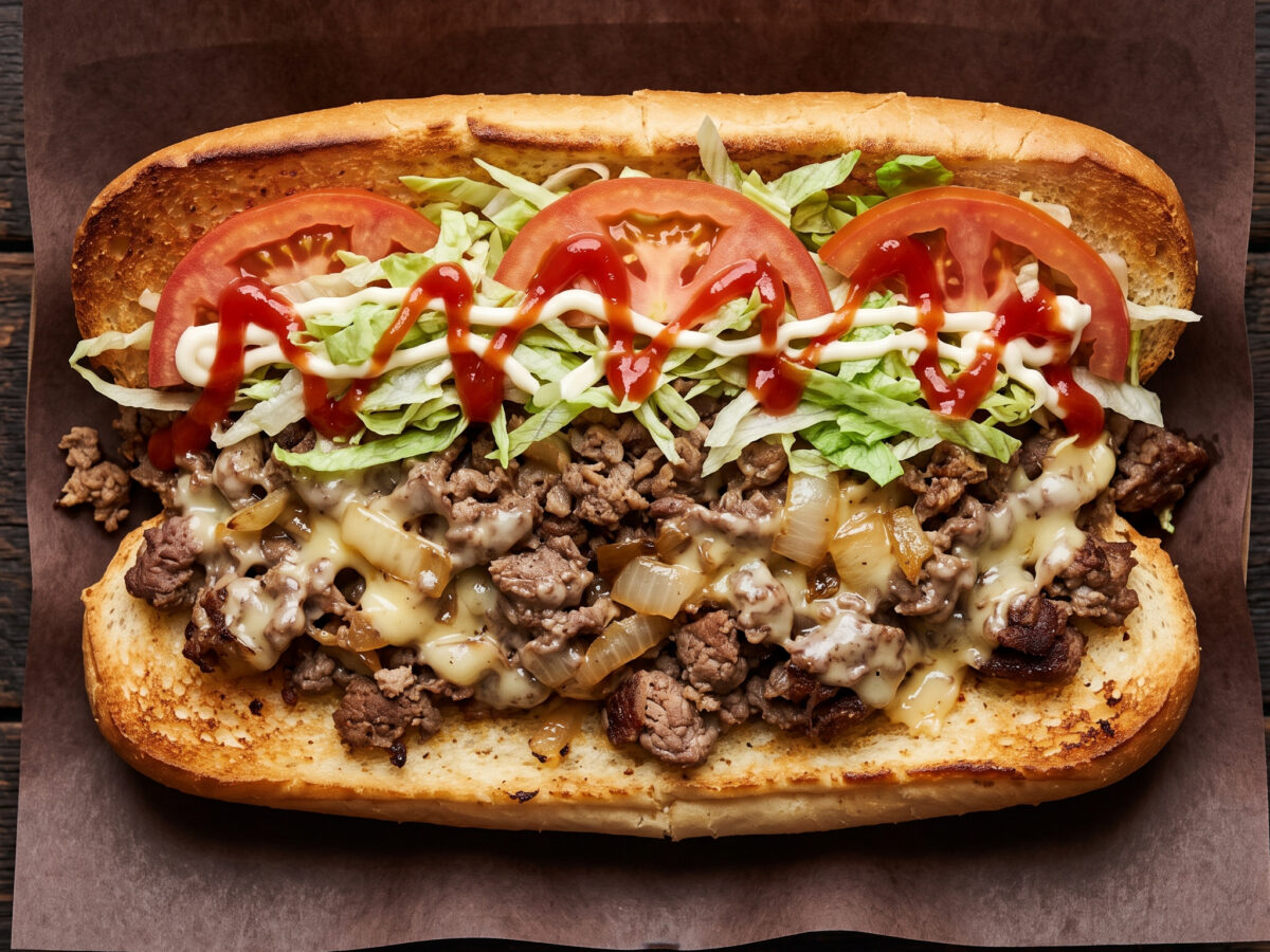 Chopped Cheese von der Grillplancha