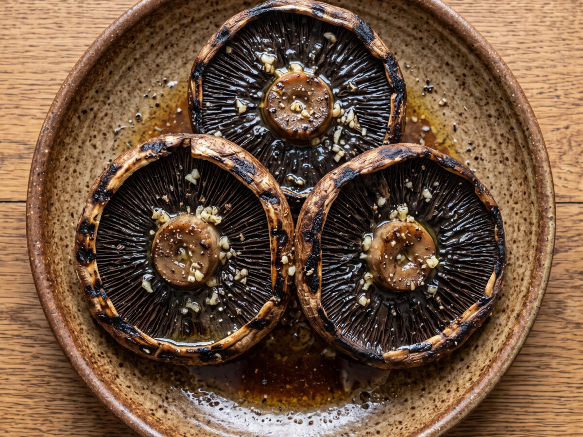 Cogumelos grelhados mit Knoblauch