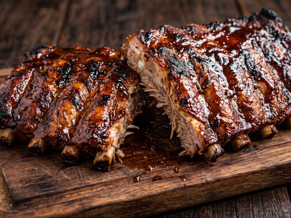 Costela suína mit Goiabada-Barbecuesauce