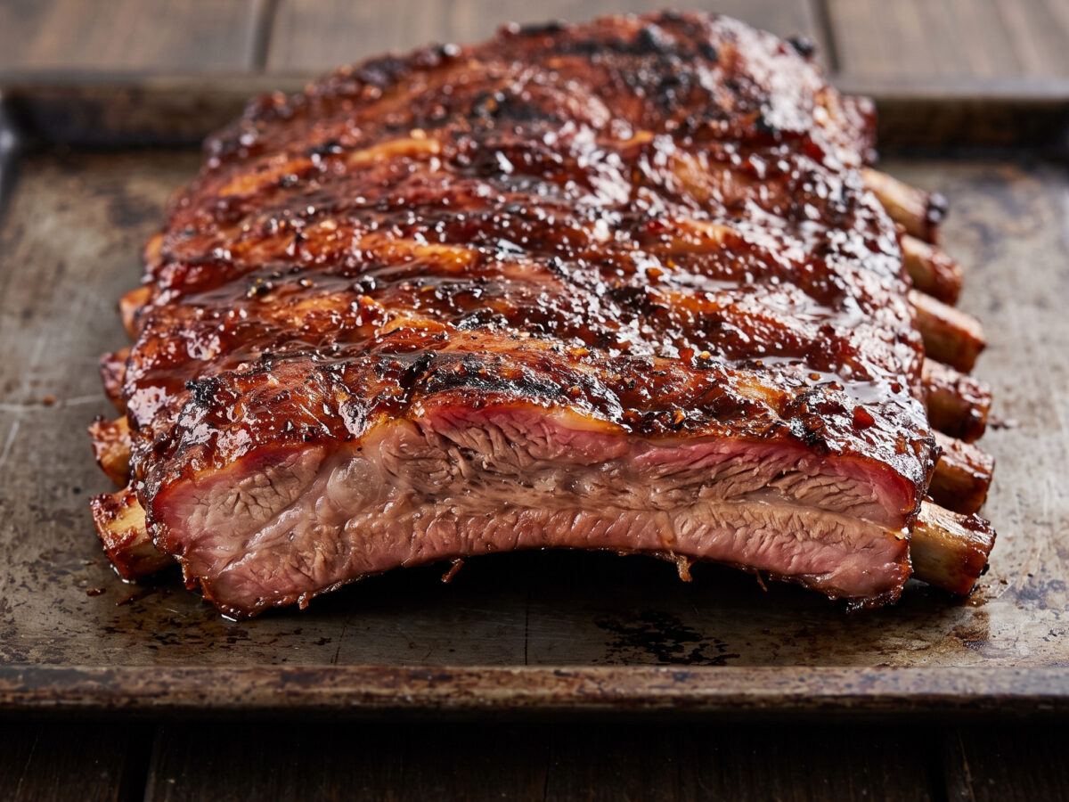 Costillas de cerdo mit Chile ancho vom Grill