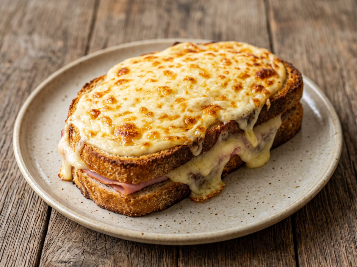 Croque-monsieur von der Plancha