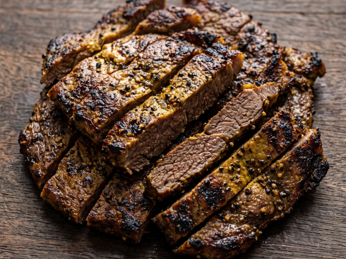 Daging Bakar Lada Hitam vom Holzkohlegrill