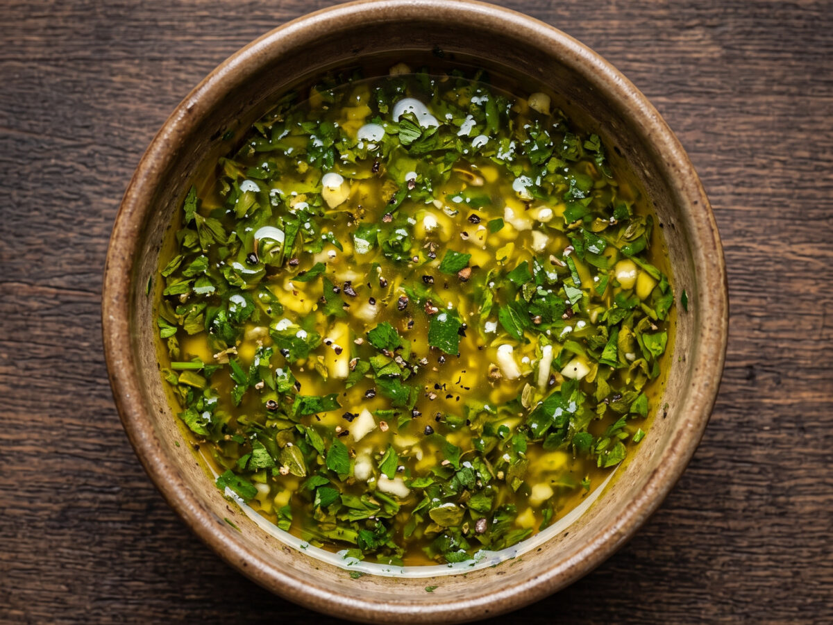 Dalmatinische Kräutermarinade für ganzen Fisch