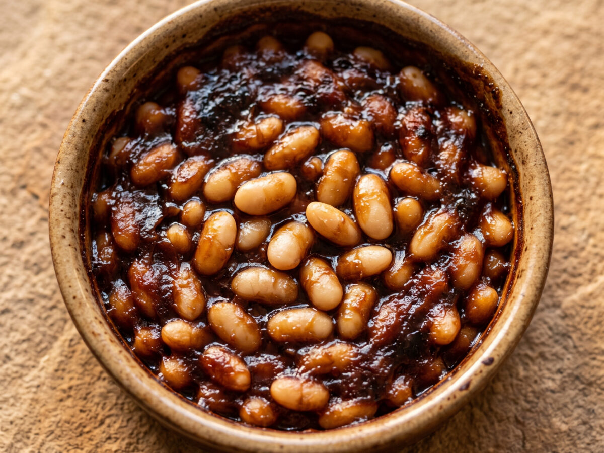 Deutsche Baked Beans mit Rübensirup