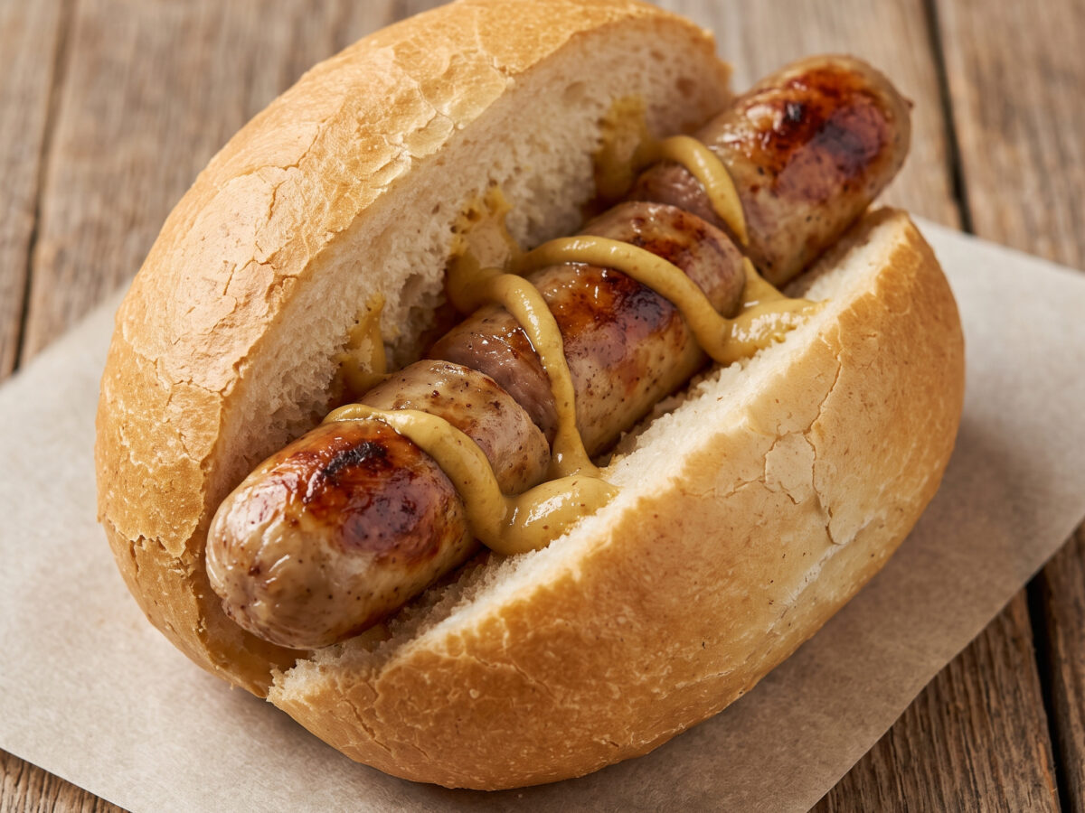 Drei im Weggla vom Grill