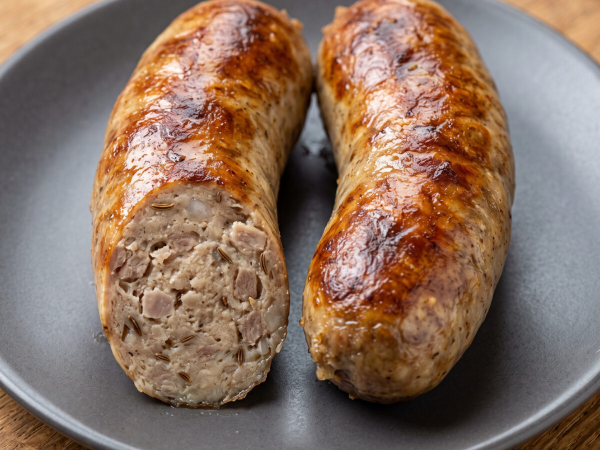 Erzgebirgische Bratwurst vom Grill