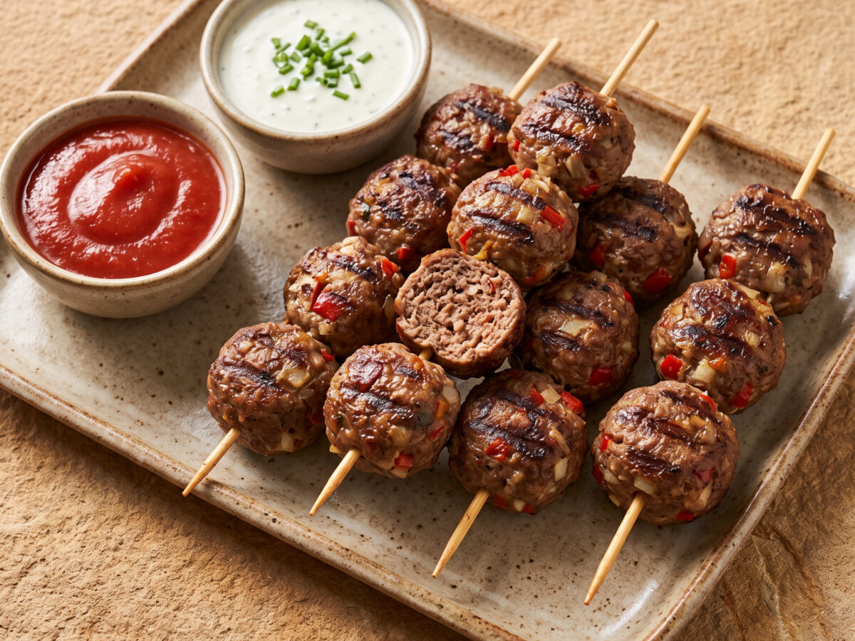 Tiroler Faschierte Rindfleischspieße vom Grill