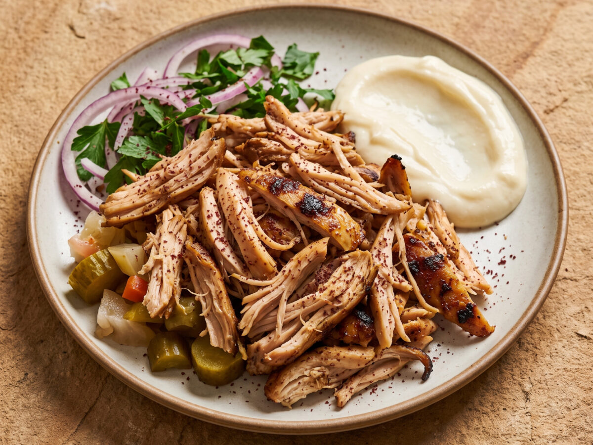 Faserzartes Hähnchen mit Schawarma-Gewürzen
