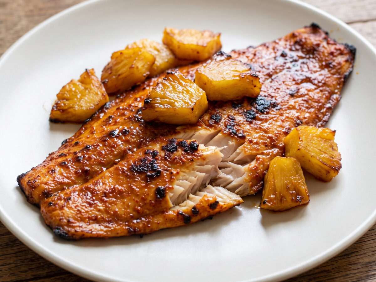 Filete de pescado al pastor vom Grill