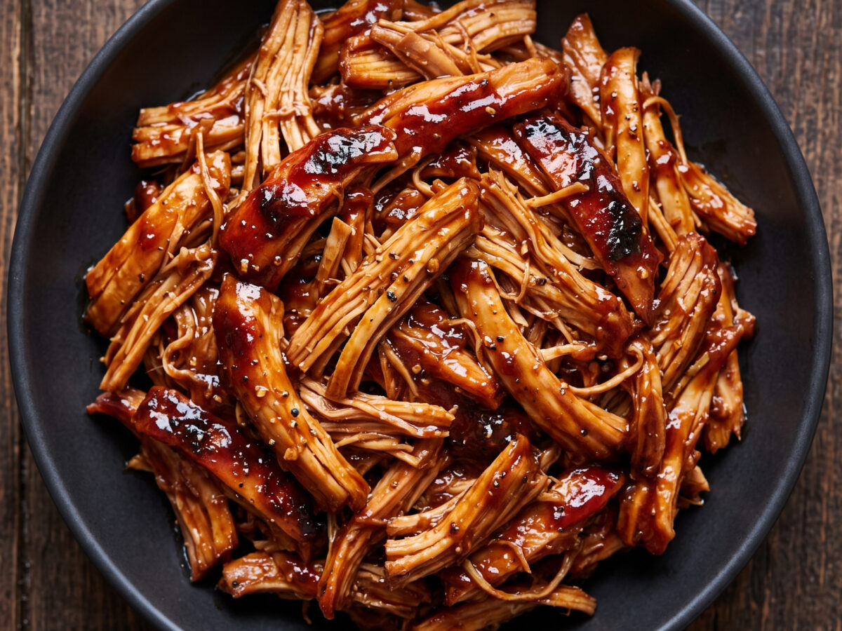 Filipinisches Pulled Chicken Barbecue