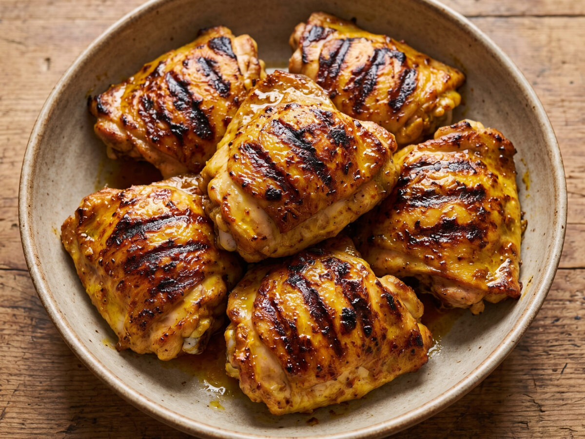 Frakh Meshweya – Hähnchenoberschenkel vom Grill