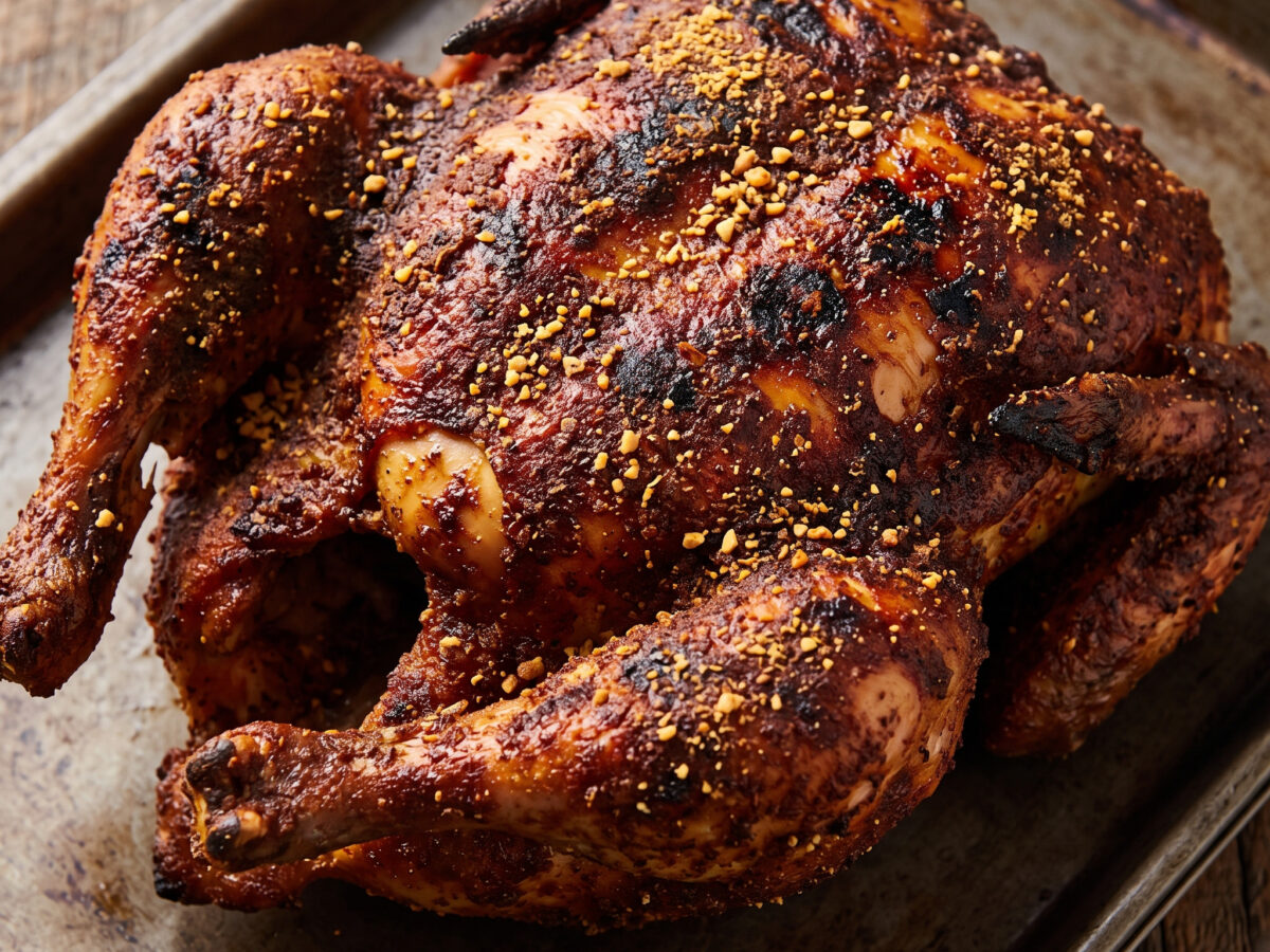 Ganzes Suya-Grillhähnchen