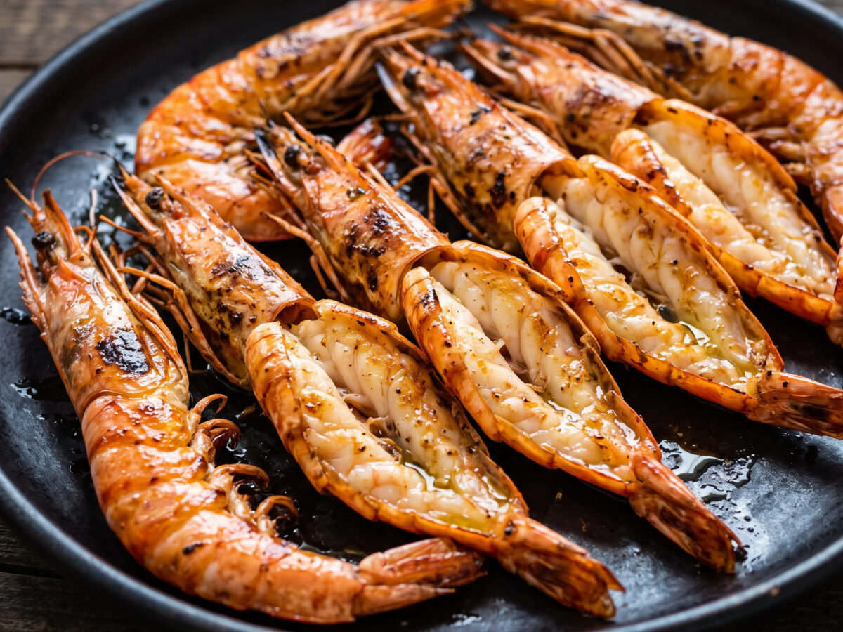 Garides psites vom Grill